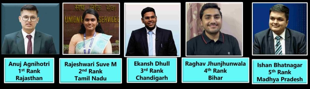 UPSC IAS 2026 Anuj Agnihotri, Rajeshwari Suve, Ekansh Dhull